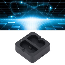Hub de charge pour batterie Ă double port noir ABS micro USB