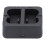 Hub de charge pour batterie à double port noir ABS micro USB 16