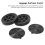 Lightweight Silent Luggage Caster Wheels, PVC/ABS Universal Replacement Rollers 4