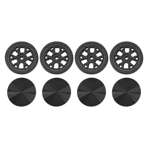 Lightweight Silent Luggage Caster Wheels, PVC/ABS Universal Replacement Rollers 1