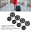 Lightweight Silent Luggage Caster Wheels, PVC/ABS Universal Replacement Rollers 3