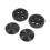 Lightweight Silent Luggage Caster Wheels, PVC/ABS Universal Replacement Rollers 12
