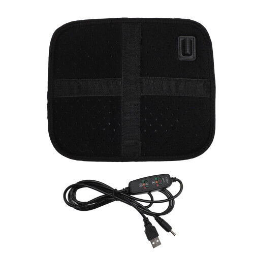 Coussin chauffant USB 23x20cm, fibre de carbone IR, 3-programmes 2