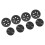 Lightweight Silent Luggage Caster Wheels, PVC/ABS Universal Replacement Rollers 16