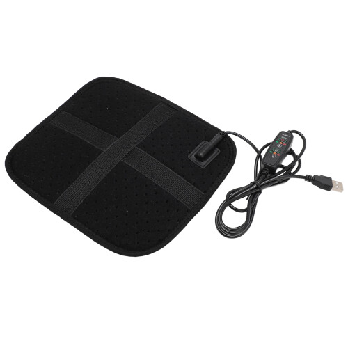 Coussin chauffant USB 23x20cm, fibre de carbone IR, 3-programmes