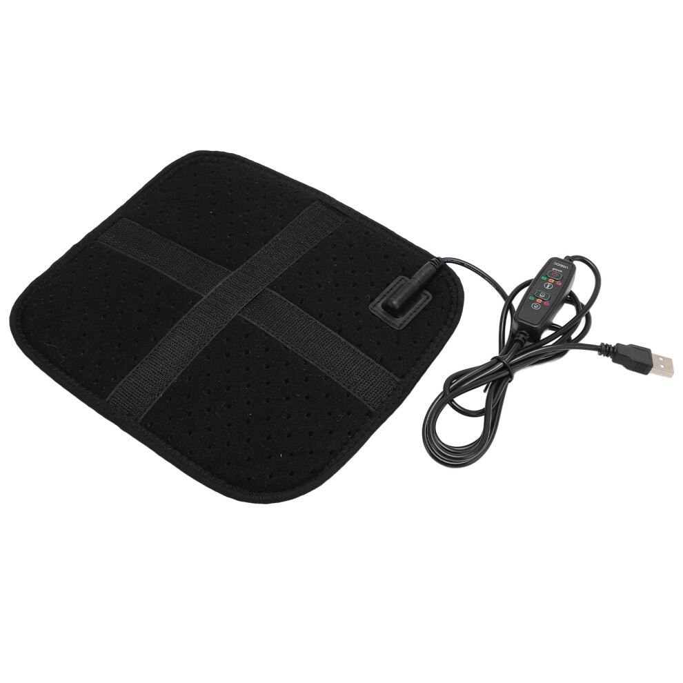 Adjustable USB Heating Pad with Secure Fastener for Targeted Comfort