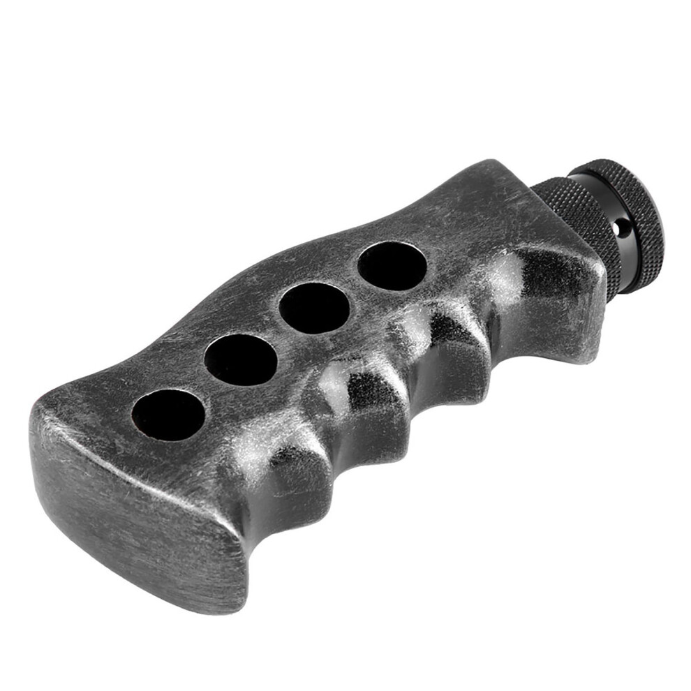 Gear Shift Knob Handle - Aluminum & Resin For Manual Cars Gray 4691334655347