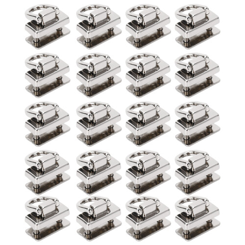 20 pezzi rivetti ad anello a D 12.5x19.5mm argento 360 2