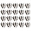 20 pezzi rivetti ad anello a D 12.5x19.5mm argento 360 1