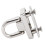 20 pezzi rivetti ad anello a D 12.5x19.5mm argento 360 12