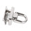 20 pezzi rivetti ad anello a D 12.5x19.5mm argento 360 11