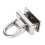 20 pezzi rivetti ad anello a D 12.5x19.5mm argento 360 9