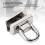 20 pezzi rivetti ad anello a D 12.5x19.5mm argento 360 5