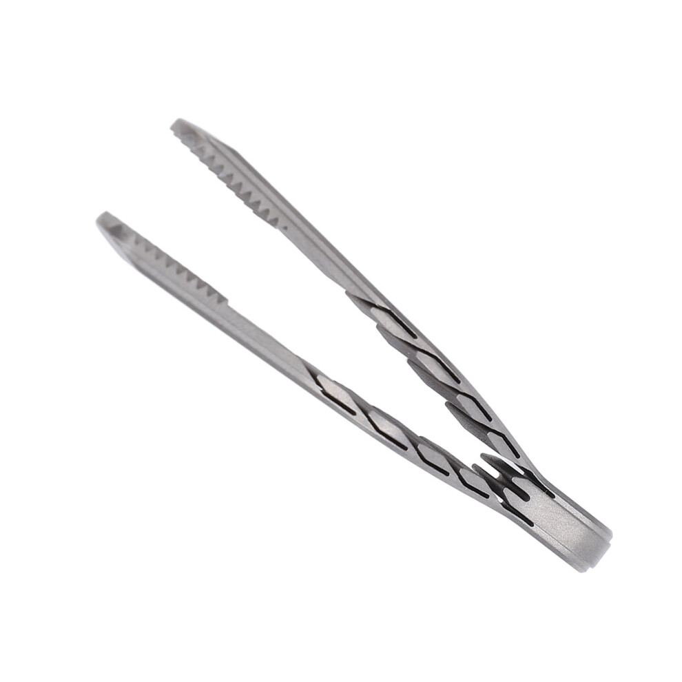 Portable Pocket Keychain Tweezer TC4 Ti Alloy with Anti Slip Design