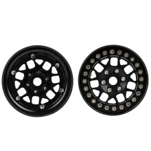 Cerchio beadlock in alluminio argentato da 2,2 pollici 4 pezzi Gen8 RC