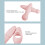 Masseur de points gâchettes portatif en silicone rose 3