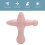 Masseur de points gâchettes portatif en silicone rose 4