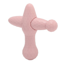 Masseur de points gĂąchettes portatif en silicone rose