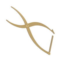 Augenbrauen-Schablone Microblading Lineal Edelstahl 3-Punkte-Positionierung Goldener Schnitt Symmetrisches Messwerkzeug Augenbrauenlineal G