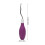 Aguja para latch hook - goma oval, morada, 16.5x3 cm 2