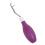 Aguja para latch hook - goma oval, morada, 16.5x3 cm 10