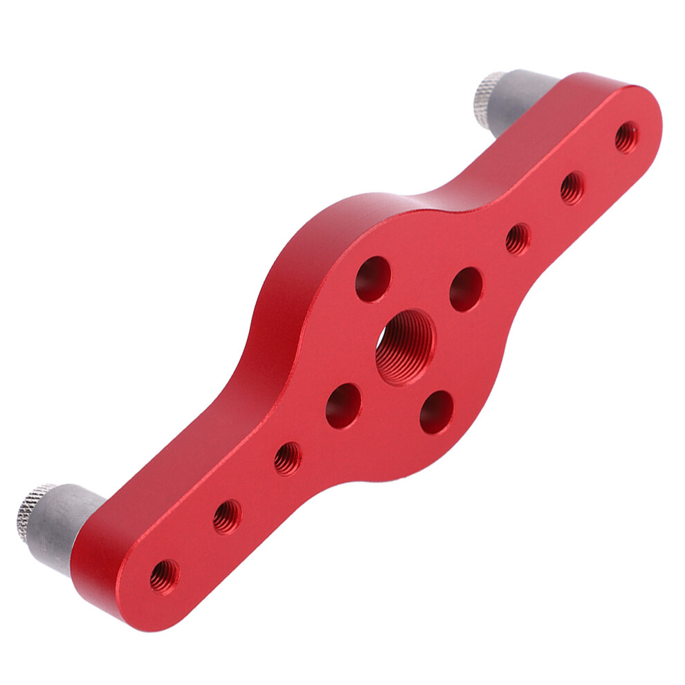 Aluminum Alloy Woodworking Punch Locator, 3 Hole Sizes, Compact 140X50x20mm 7601334664796