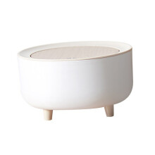 Mini Desktop Trash Can 260g PP 12.7x19.5cm for Office & Home