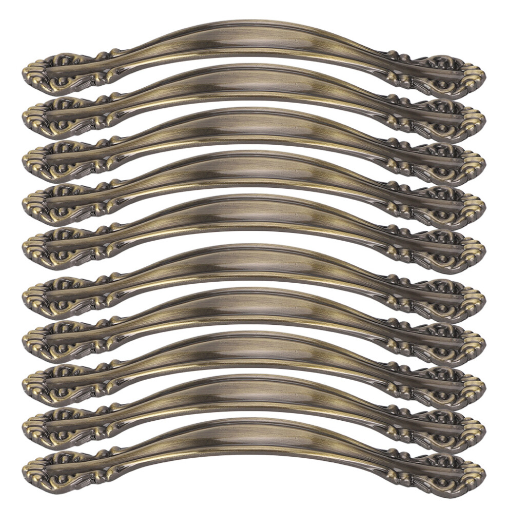 10 Brass Tone Handle Pulls For Dresser Drawer Wardrobe And Home Use 7901334667927
