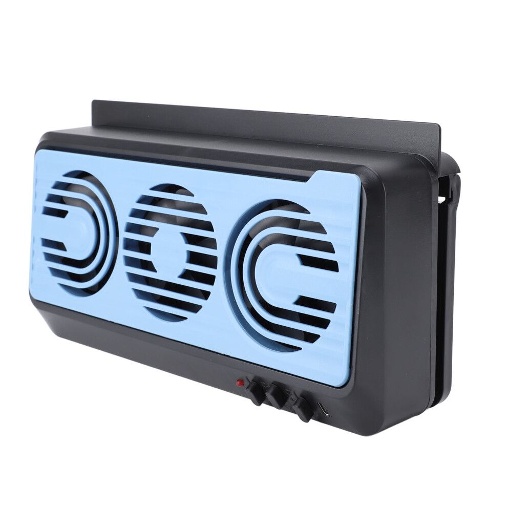 Car Solar Exhaust Fan 230X125x60mm Quiet Air Circulation Fan Black 5091334669150