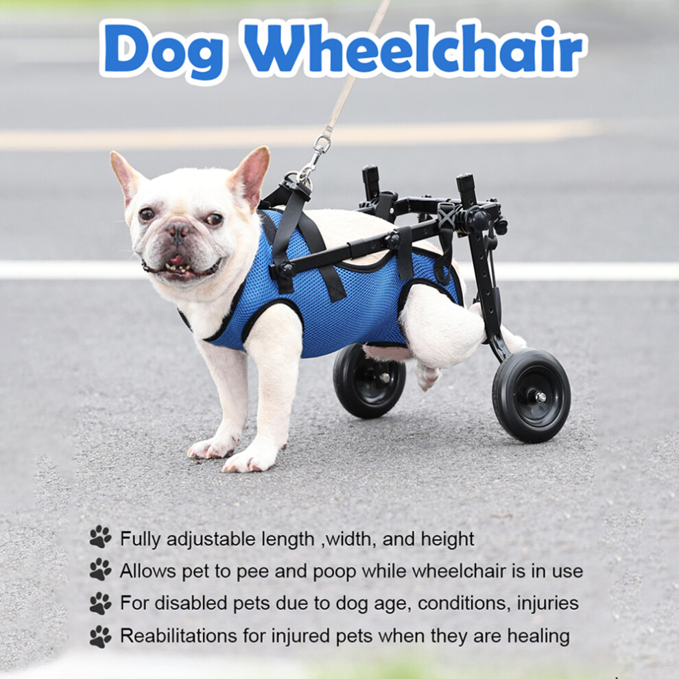 Dog Leg Brace & Wheelchair - Adjustable Pet Cart for Injured or Paralyzed Dogs