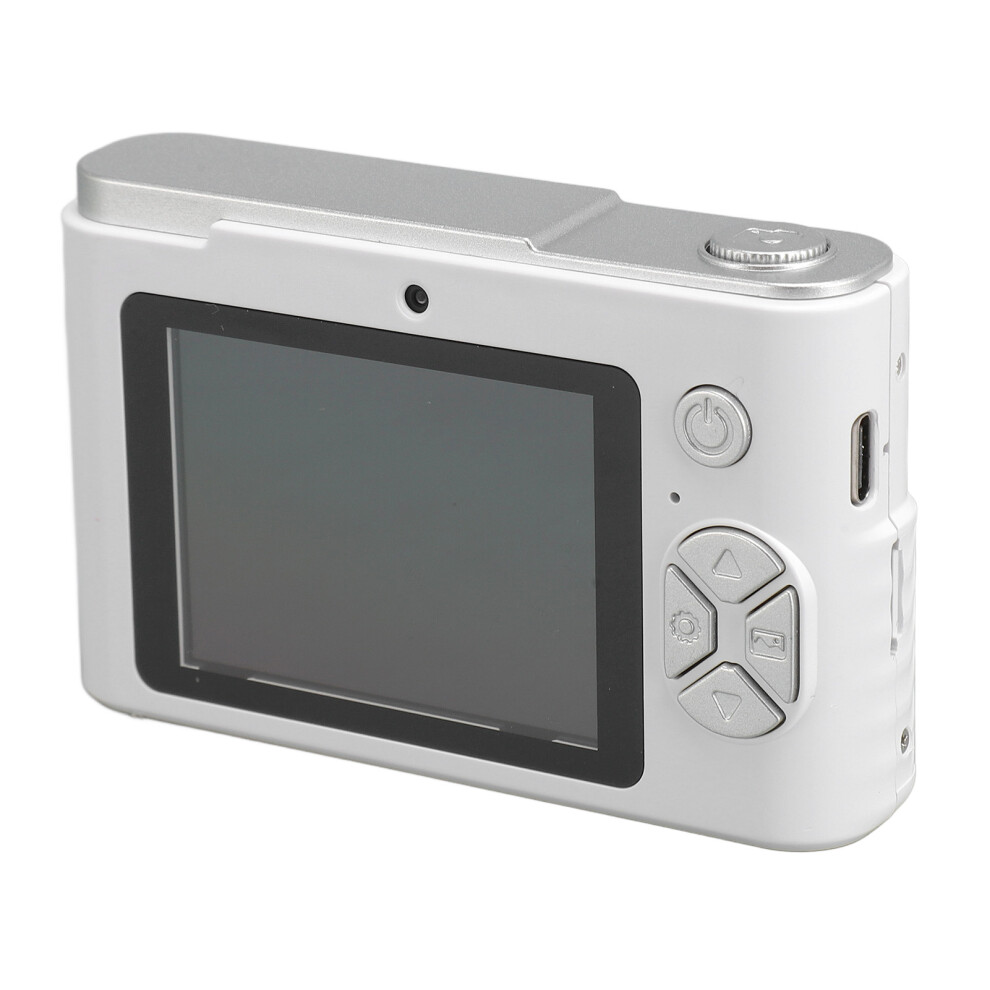 Compact 4K Vlog Camera 48Mp 16X Digital Zoom 2.4 Inch Screen White 9461334671655