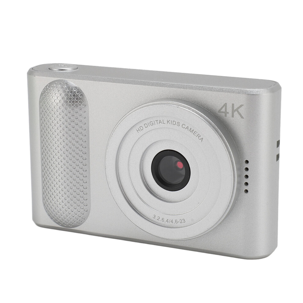 48Mp 4K Digital Camera 16X Zoom 2.4 Inch Display For Vlogging Silver 4241334671863
