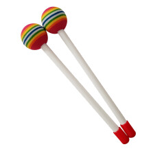 2 Stück Kinder-Schlagstöcke Helle Farben Angenehmer Klang Kunststoff Hand Percussion Schlagzeugstöcke für Musikunterricht Unterhaltung Dünn