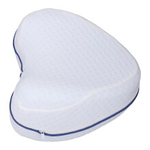Schwangere Damen Kniekissen Herzförmig Gegen Müdigkeit Beinstütze Memory Foam Kissen Blau