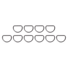 15mm 10PC D Rings Adjusting Loop Alloy d ring for Bag Clothes Belt Strap Webbing
