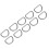 15mm 10PC D Rings Adjusting Loop Alloy d ring for Bag Clothes Belt Strap Webbing 14