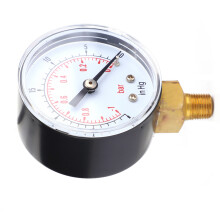 50mm Vacuum Gauge -1-0Bar -30-0inHg 1/8 BSPT Bottom Connect for Air Water Oil