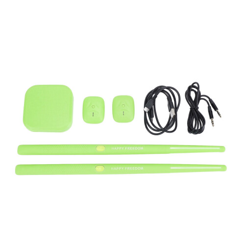 Electric Air Drum Set 3D Motion Sensing Portable Kit, Green 1