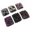 Pack de 6 peines elásticos mágicos para el cabello 7.45.5 cm Morado 1