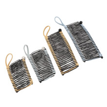 4 paquetes de pinzas para el cabello tipo banana, 20/30 dientes, azul y amarillo