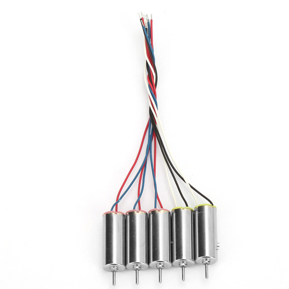 5 Pcs High Speed Coreless Motors 66,300Rpm For Drones & Toys 5091334677162