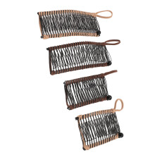 Pinza banana per capelli 20/30 denti 74 cm e 114,5 cm caffè