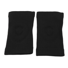 1 par de soporte de rodilla delgado para verano, talla M, negro, antideslizante
