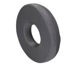 Cuscino a ciambella per piaghe da decubito, diametro esterno 30 cm, diametro interno 11 cm.