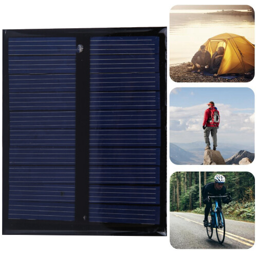 0.5W 5V Portable Solar Panel Charger Polysilicon, Waterproof, Compact 2