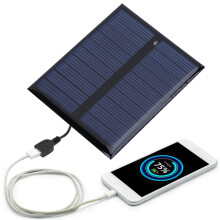 0.5W 5V Portable Solar Panel Charger Polysilicon, Waterproof, Compact