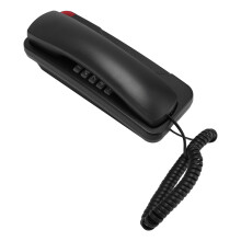 Telefono fisso cablato da parete retrò nero ABS
