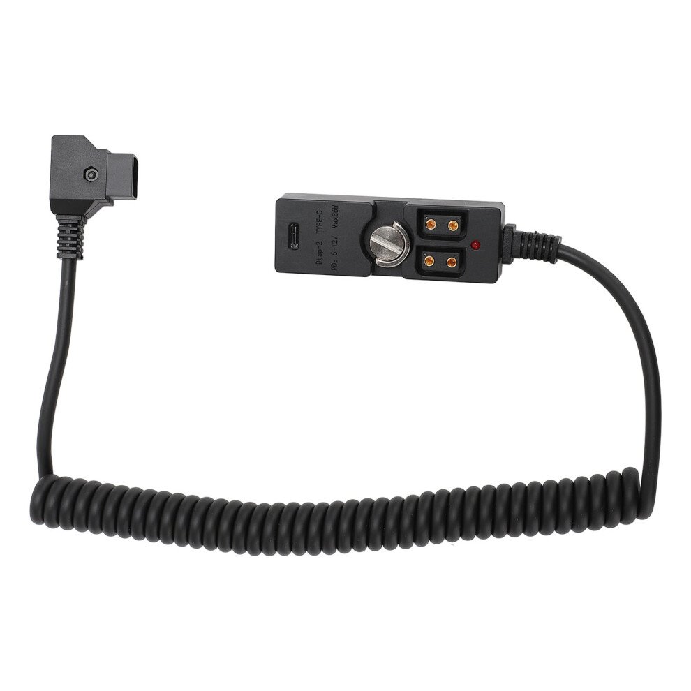 D Tap To 2 Port Power Cable 0.5-2M With Led Indicator And 1/4In Screw 4631334685340