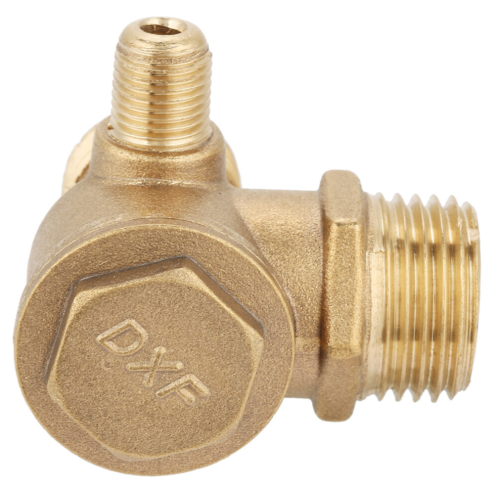 Durable Brass Air Compressor Check Valve 90 Male Thread 20X19x10mm 4161334686035