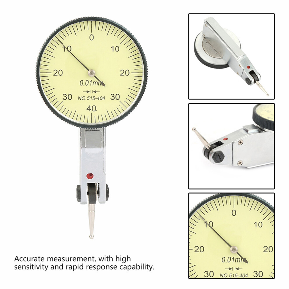 38Mm Tungsten Steel Dial Test Indicator, Accurate, Compact Gauge Tool 8781334686086